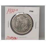 1921-S 90% Silver Morgan $1 Dollar