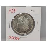 1921 90% Silver Morgan $1 Dollar