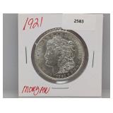 1921 90% Silver Morgan $1 Dollar