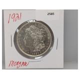 1921 90% Silver Morgan $1 Dollar