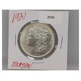 1921 90% Silver Morgan $1 Dollar