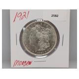 1921 90% Silver Morgan $1 Dollar