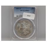 PCGS 1885-O MS62 90% Silv Morgan $1