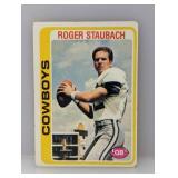 1978 Topps Football Roger Staubach #290 Creases