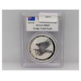 PCGS 2014-P MS69 1oz .999 Silv Australian $1