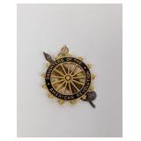 Daughters of American Revolution GF Brooch