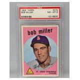 1959 Topps 379 Bob Miller PSA 8