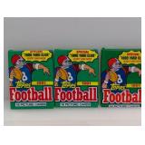 (3) Packs 1991 Topps Football