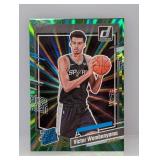 2023 Donruss RRC Wembanyama #220 Green Laser Holo