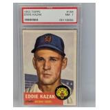 1953 Topps 194 Eddie Kazak PSA 7