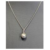 20' .925 Sterling Chain w/Baseball Pendant