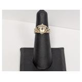 .925 Sterling Celtic Claddagh Ring Sz 5