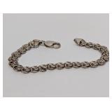 8' .925 Sterling Chain Bracelet