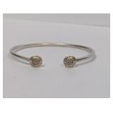 .925 Sterling Pandora Diamond Accent Cuff