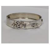 .925 Sterling Harry Iskin Hinged Bracelet