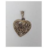 .925 Sterling 'I Love You' Pendant