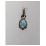 .925 Sterling Larimar Pendant
