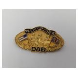 Daughters of American Revolution GF Brooch