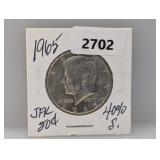 1965 40% Silv JFK Half $1 Dollar