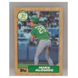 1987 Topps Mark McGwire RC #366 Corner