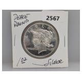 1oz .999 Silv Peace Round