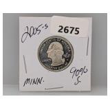 2005-S 90% Silv MN Quarter