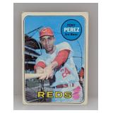 1969 Topps Baseball Tony Perez HOF 295 Damaged