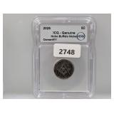 ICG 2026 Genuine Hobo Buffalo Nickel