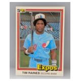 1981 Donruss #538 Tim Raines RC Surface
