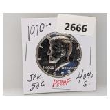 1970-S 40% Silv PF JFK Half $1 Dollar