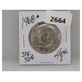 1968 40% Silv JFK Half $1 Dollar
