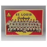 1959 Topps St Louis Cardinals Team 223 Damage
