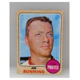 1968 Topps Baseball Jim Bunning HOF 215