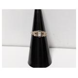 .925 Sterl Mother of Pearl Ring Sz 5