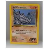 Pokemon 2000 1st Edition Brockï¿½s Rhyhorn 70 *LP