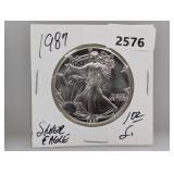 1987 1oz .999 Silv Eagle $1 Dollar