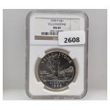NGC 1999-P MS69 90% Silv Yellowstone $1