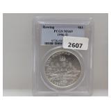 PCGS 1996-D MS69 90% Silv Rowing $1