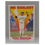 1992 Score #430 Rickey Henderson Corner