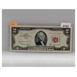 1963 Red Seal $2 US Note