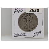 1920 90% Silv Walker Half $1 Dollar