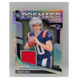 2024 Prizm Drake Maye RC Premier Jersey - Silver