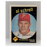 1959 Topps Al Schroll HN Crease/Surface/Corners