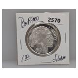 1oz .999 Silv Buffalo Round