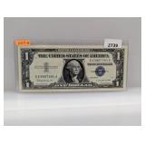 1957-B Blue Seal $1 Silv Certificate