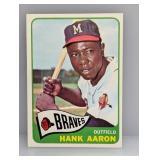 1965 Topps Baseball Hank Aaron HOF 170 Sm Crease
