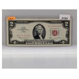 1963 Red Seal $2 US Note
