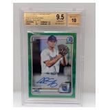 2020 Lacy Bowman Chrome 1st Green Ref Auto BGS 9.5