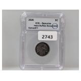 ICG 2026 Genuine Hobo Buffalo Nickel