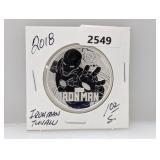 2018 1oz .999 Silv Ironman Tuvalu